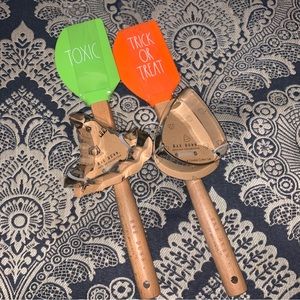 Rae Dunn Cookie Cutter and Spatula Combo Set Halloween Themed